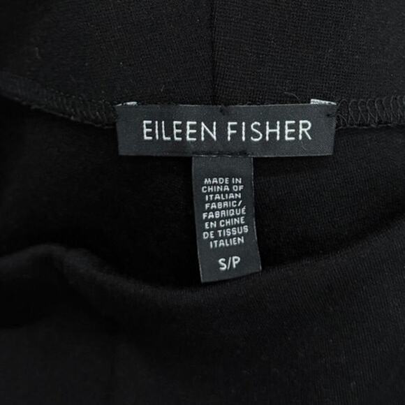 Eileen Fisher Low Rise Pull-On Stretch Pants Black size S/P - Picture 4 of 7